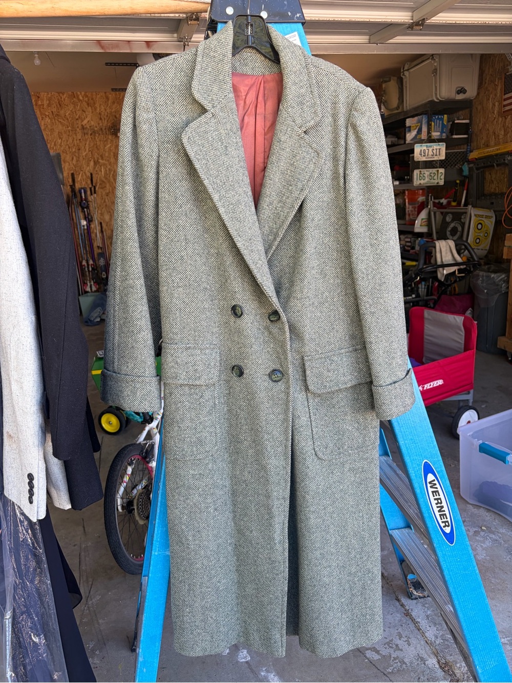 Classic Women's Double-Breasted Wool Coat